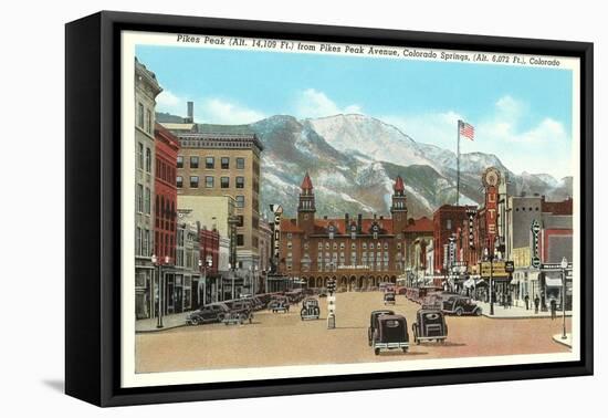 Pike's Peak, Colorado Springs, Colorado-null-Framed Stretched Canvas