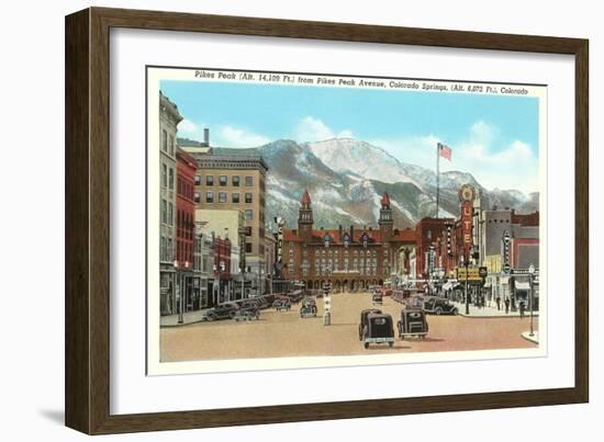 Pike's Peak, Colorado Springs, Colorado-null-Framed Art Print