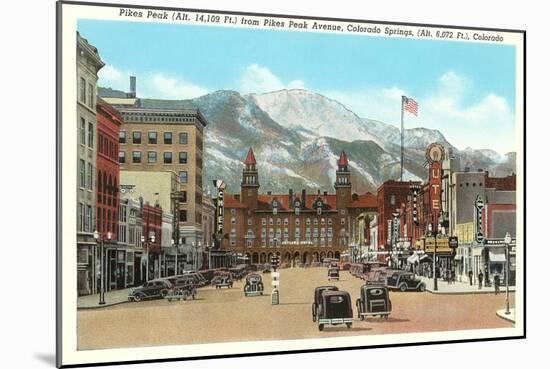 Pike's Peak, Colorado Springs, Colorado-null-Mounted Art Print