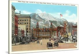 Pike's Peak, Colorado Springs, Colorado-null-Stretched Canvas