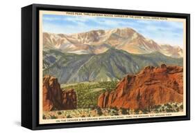 Pike's Peak, Colorado-null-Framed Stretched Canvas