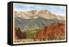 Pike's Peak, Colorado-null-Framed Stretched Canvas