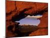 Pike's Peak Framed Through a Rock Window, Colorado, USA-Jerry Ginsberg-Mounted Photographic Print