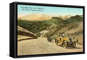 Pike's Peak Highway, Colorado-null-Framed Stretched Canvas