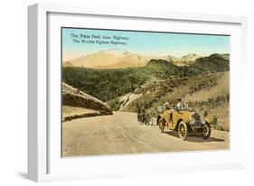 Pike's Peak Highway, Colorado-null-Framed Art Print