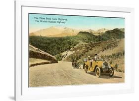 Pike's Peak Highway, Colorado-null-Framed Art Print