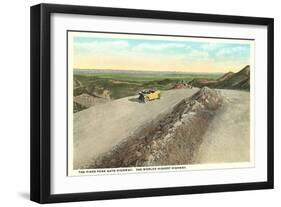 Pike's Peak Highway, Colorado-null-Framed Art Print