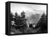 Pike's Peak in Rocky National Park-null-Framed Stretched Canvas