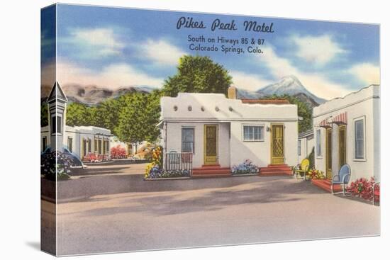 Pike's Peak Motel, Colorado Springs, Colorado-null-Stretched Canvas