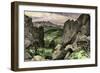 Pike's Peak, Viewed from the Garden of the Gods, Colorado-null-Framed Giclee Print