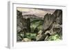 Pike's Peak, Viewed from the Garden of the Gods, Colorado-null-Framed Giclee Print
