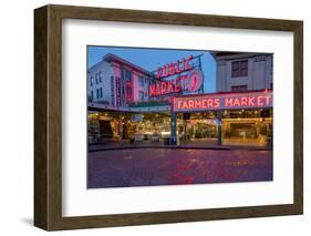 Pike Street Market in Downtown Seattle, Washington State, Usa-Chuck Haney-Framed Photographic Print