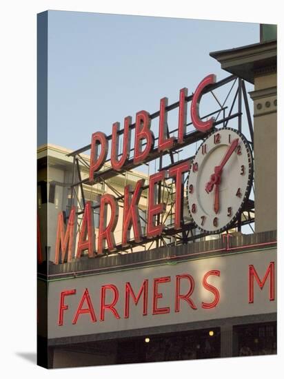 Pikes Market, Seattle, Washington State, USA-Ethel Davies-Stretched Canvas