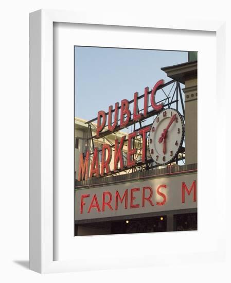 Pikes Market, Seattle, Washington State, USA-Ethel Davies-Framed Photographic Print