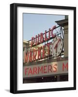 Pikes Market, Seattle, Washington State, USA-Ethel Davies-Framed Photographic Print