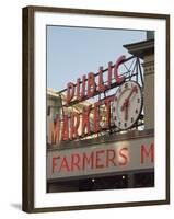 Pikes Market, Seattle, Washington State, USA-Ethel Davies-Framed Photographic Print