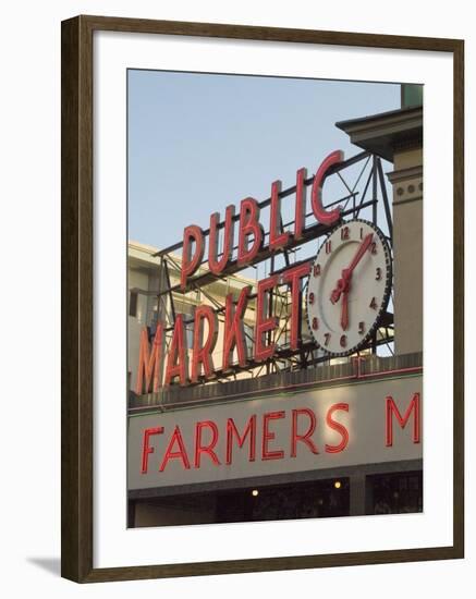 Pikes Market, Seattle, Washington State, USA-Ethel Davies-Framed Photographic Print