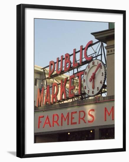 Pikes Market, Seattle, Washington State, USA-Ethel Davies-Framed Photographic Print
