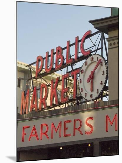 Pikes Market, Seattle, Washington State, USA-Ethel Davies-Mounted Photographic Print