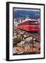 Pikes Peak Cog Railway - Swiss Locomotive, c.2008-Lantern Press-Framed Art Print