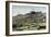 Pikes Peak, Colorado - Panoramic View of Cog Rail Train Ascending-Lantern Press-Framed Art Print