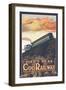 Pikes Peak, Colorado, Pikes Peak Cog Railroad-Lantern Press-Framed Art Print