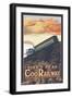 Pikes Peak, Colorado, Pikes Peak Cog Railroad-Lantern Press-Framed Art Print