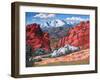 Pikes Peak from Garden of the Gods, Colorado-Patty Baker-Framed Art Print