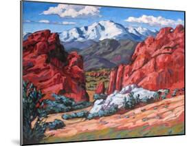 Pikes Peak from Garden of the Gods, Colorado-Patty Baker-Mounted Art Print