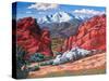 Pikes Peak from Garden of the Gods, Colorado-Patty Baker-Stretched Canvas