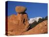 Pikes Peak, Garden of The Gods National Landmark, Colorado Springs, Colorado, USA-Rolf Nussbaumer-Stretched Canvas