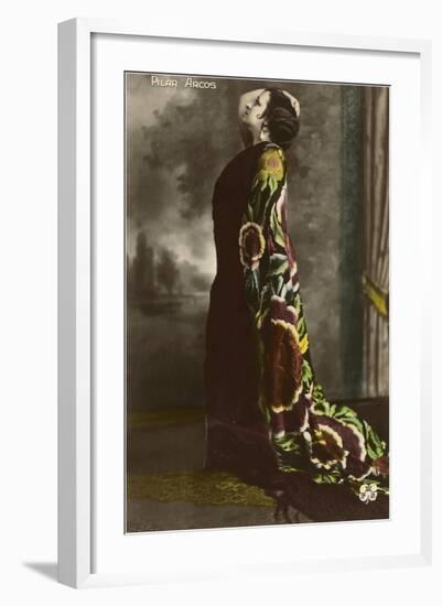 Pilar Arcos, Mexican Actress-null-Framed Art Print