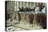 Pilate Announces Judgement from the Gabbatha-James Tissot-Stretched Canvas
