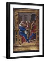 Pilate Washes His Hands (From Lettres Bâtarde), Ca 1490-1510-Jean Poyet-Framed Giclee Print