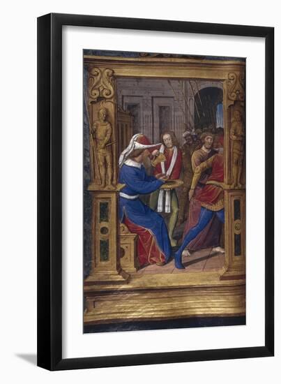 Pilate Washes His Hands (From Lettres Bâtarde), Ca 1490-1510-Jean Poyet-Framed Giclee Print