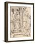 Pilate Washing His Hands, 1486-1528 (Pen and Black Ink on Paper)-Albrecht Dürer or Duerer-Framed Giclee Print