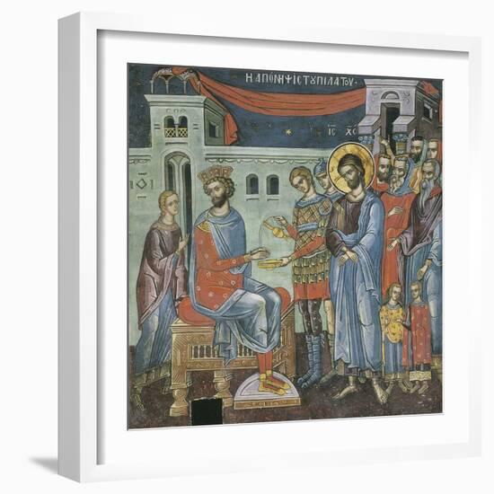 Pilate Washing His Hands, 16th Century-null-Framed Giclee Print