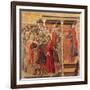 Pilate Washing His Hands, Detail from Episodes from Christ's Passion and Resurrection-Duccio Di buoninsegna-Framed Giclee Print