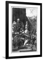 Pilate Washing His Hands, from the Engraved Passion, 1512-Albrecht Dürer-Framed Giclee Print