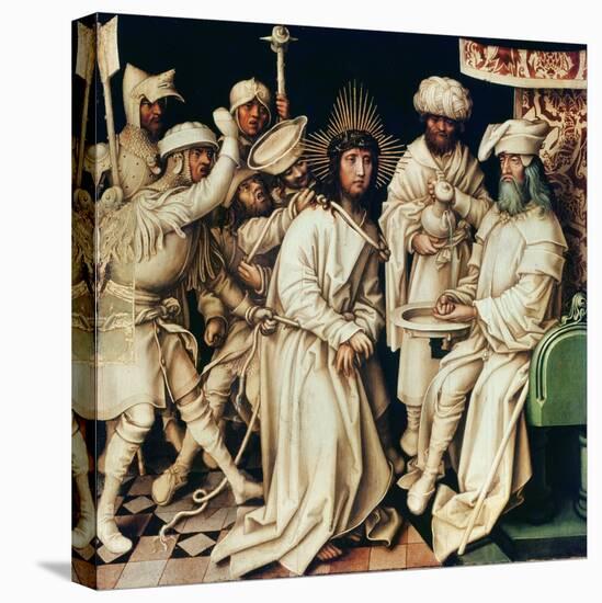 Pilate Washing His Hands, Left Panel from a Triptych, 1496-Hans Holbein the Elder-Stretched Canvas