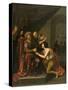 Pilate Washing His Hands (Oil on Panel)-Jan van Bijlert or Bylert-Stretched Canvas