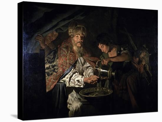 Pilate Washing His Hands-Matthias Stom-Stretched Canvas