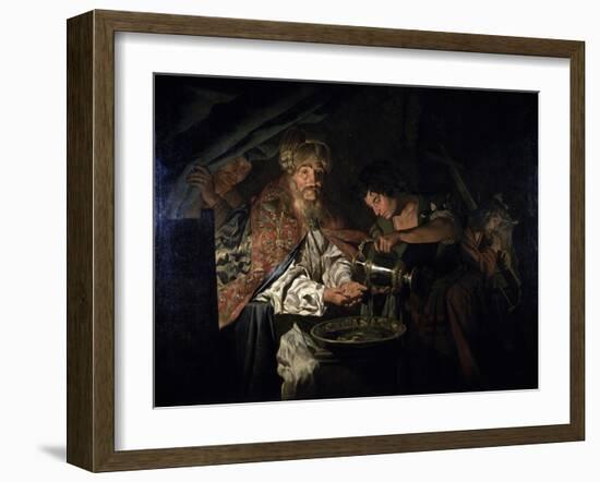 Pilate Washing His Hands-Matthias Stom-Framed Giclee Print