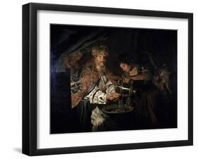 Pilate Washing His Hands-Matthias Stom-Framed Giclee Print