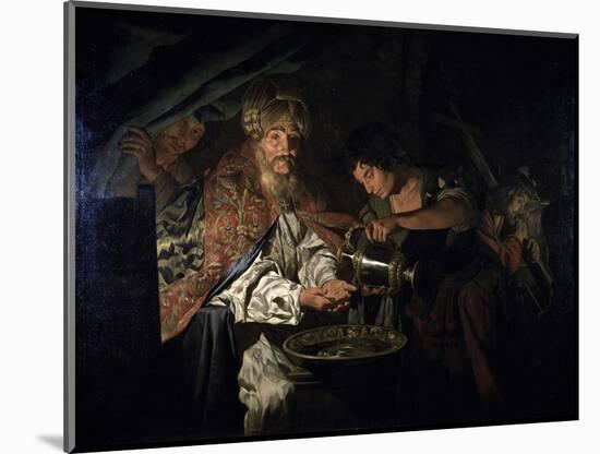 Pilate Washing His Hands-Matthias Stom-Mounted Giclee Print