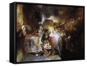 Pilate Washing His Hands-J. M. W. Turner-Framed Stretched Canvas