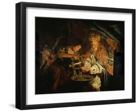 Pilate Washing His Hands-Matthias Stomer-Framed Giclee Print