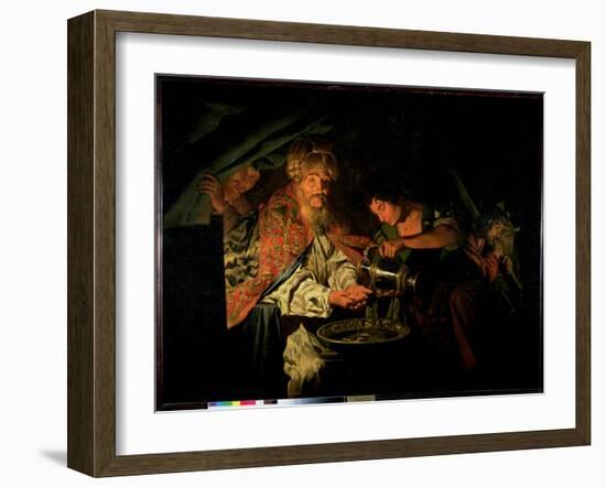 Pilate Washing His Hands-Matthias Stomer-Framed Giclee Print