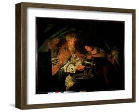 Pilate Washing His Hands-Matthias Stomer-Framed Giclee Print