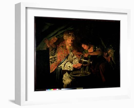 Pilate Washing His Hands-Matthias Stomer-Framed Giclee Print